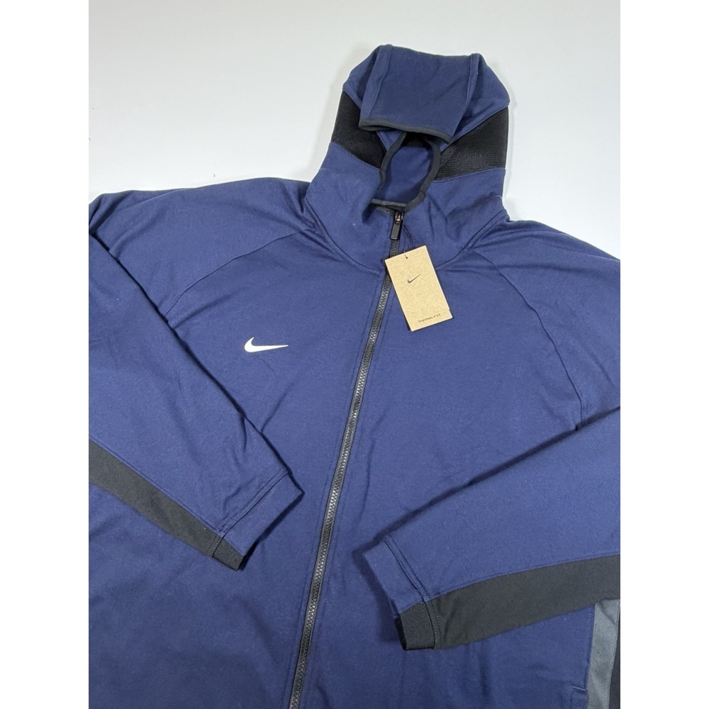 Nike Men's Showtime Full Zip Hoodie Navy Blue/Black Size 3XL FD1132-427 NWT $95